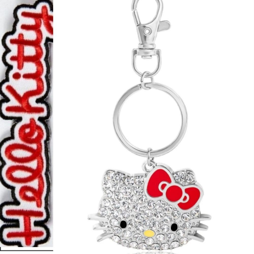 Hello Kitty Face Pave‎ 3D Bling Keychain